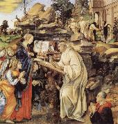 Fra Filippo Lippi The Vision of St Bernard Spain oil painting artist